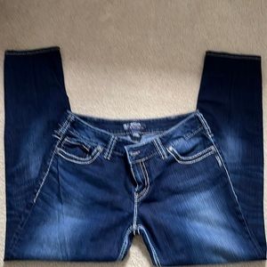 Silver Suki Skinny Jeans Sz 34